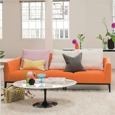 Brera Lino Saffron Fabric by Designers Guild 