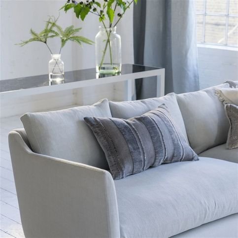 Brera Lino Silver Fabric by Designers Guild 