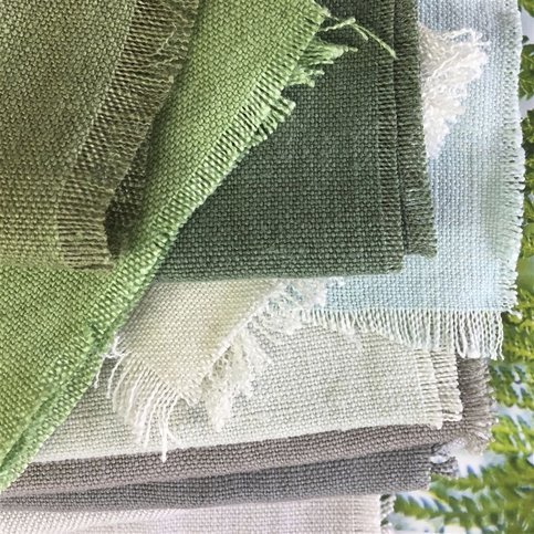 Brera Lino Thyme Fabric by Designers Guild 