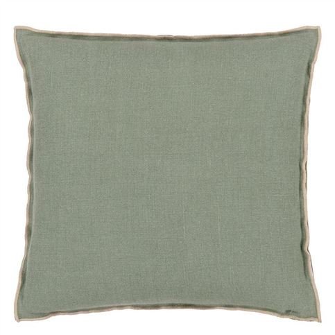 Brera Lino Thyme & Pebble Cushion by Designers Guild
