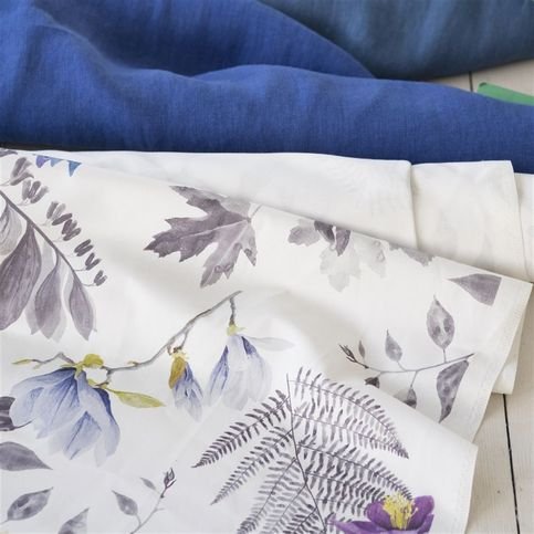 Brera Lino Ultramarine Fabric by Designers Guild 