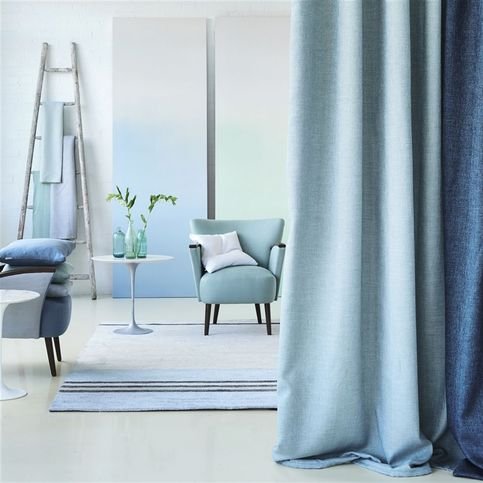 Brienno Duck Egg Fabric by Designers Guild 