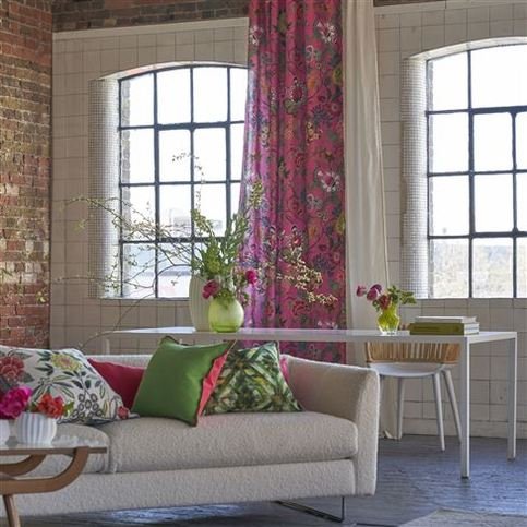 Brocart Decoratif Cerise Fabric by Designers Guild 