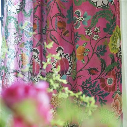 Brocart Decoratif Cerise Fabric by Designers Guild 