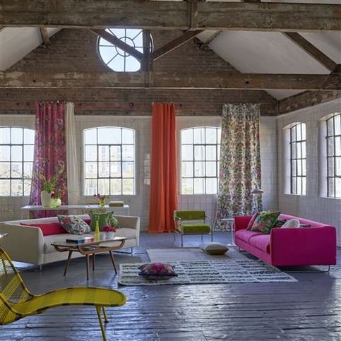 Brocart Decoratif Cerise Fabric by Designers Guild 