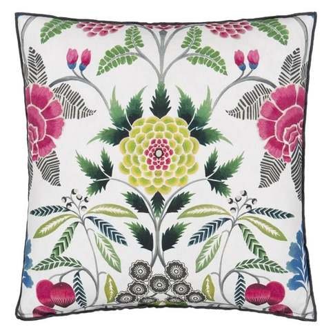 Brocart Decoratif Fuchsia Cushion by Designers Guild