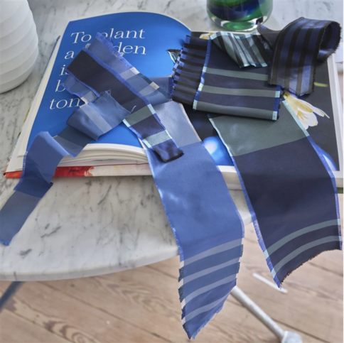 Calozzo Fino Indigo Fabric by Designers Guild 