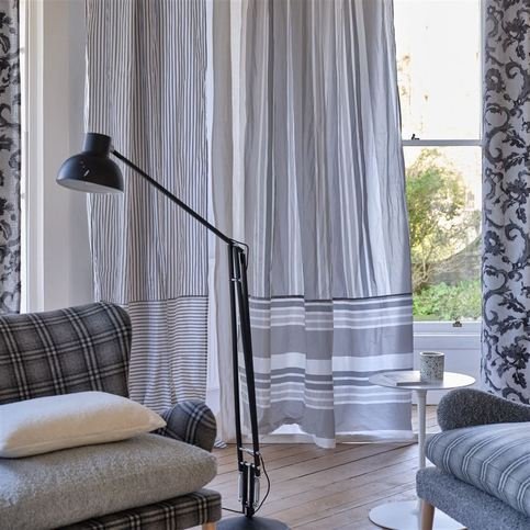 Calozzo Fino Platinum Fabric by Designers Guild 