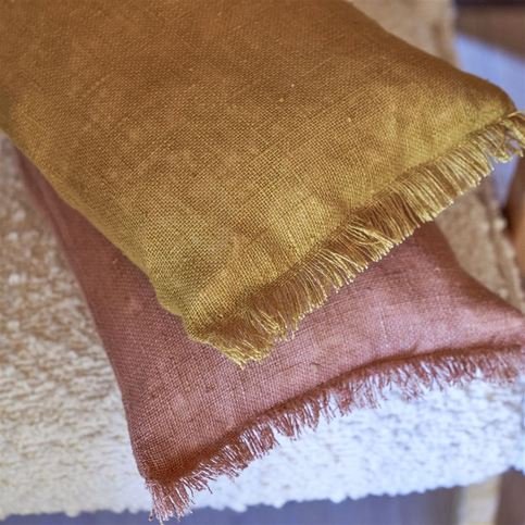 Carlow Mustard Fabric by Designers Guild 