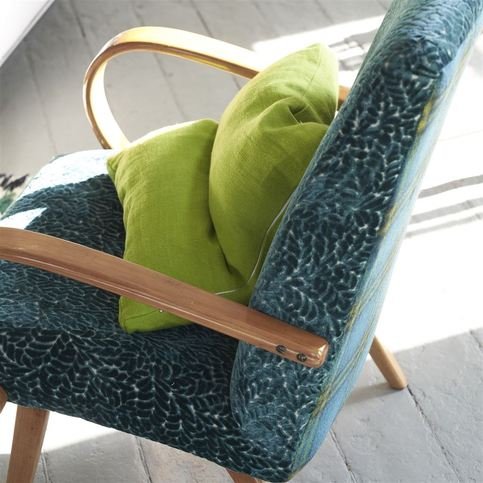 Cartouche Teal Fabric by Designers Guild 
