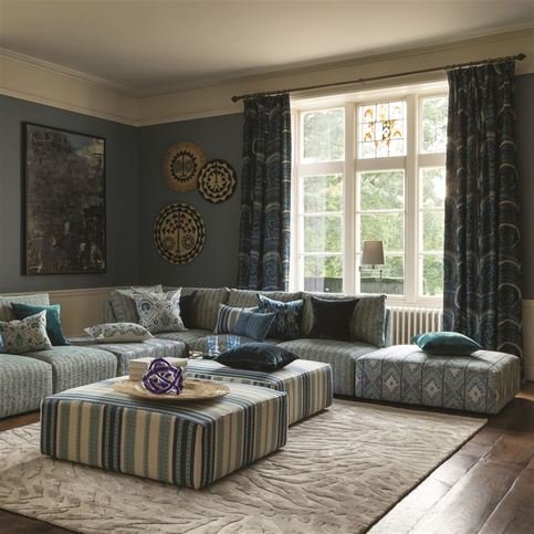 Chalco Ocean Fabric by William Yeoward