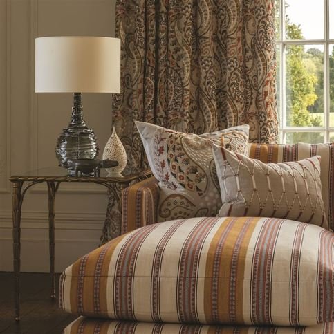 Chalco Sienna Fabric by William Yeoward