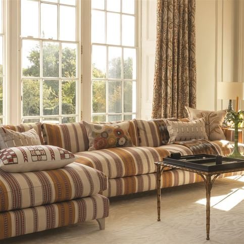 Chalco Sienna Fabric by William Yeoward