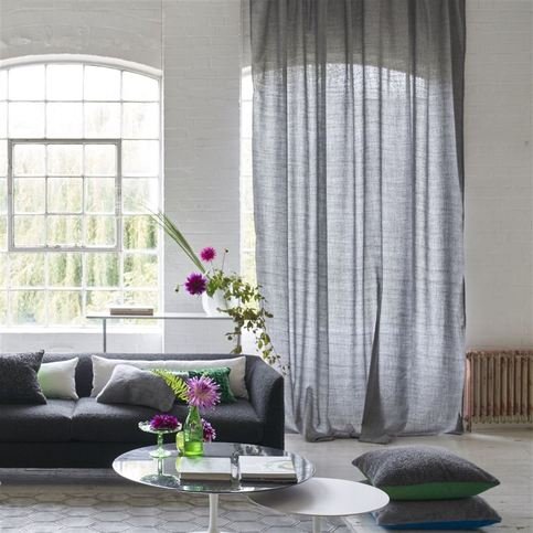 Charollais Graphite Fabric by Designers Guild 