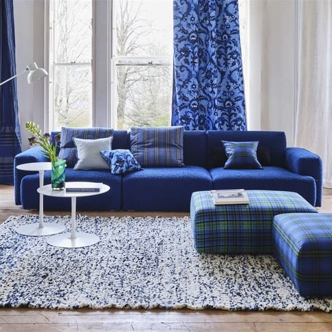 Cormo Cobalt Fabric by Designers Guild 
