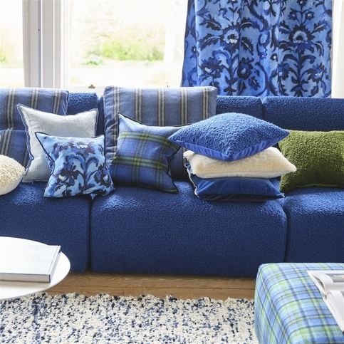 Cormo Cobalt Fabric by Designers Guild 