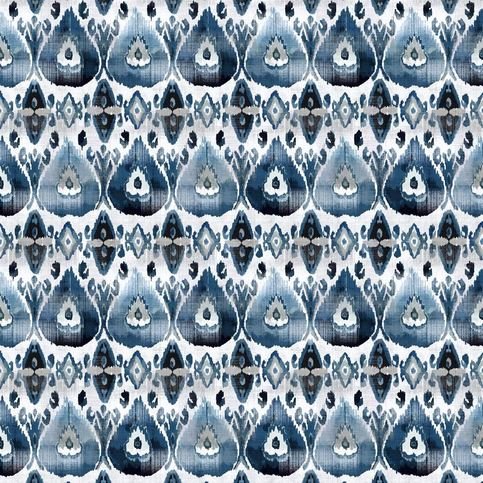 Cuzco Indigo Fabric by William Yeoward