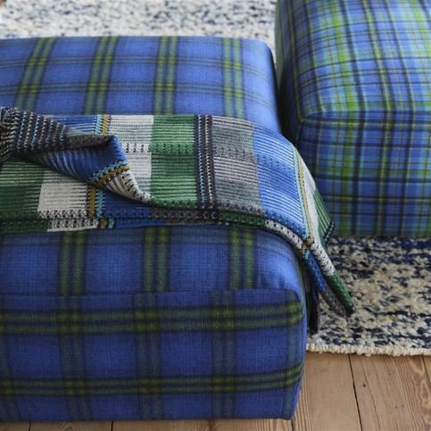 Delamere Cobalt Fabric by Designers Guild 