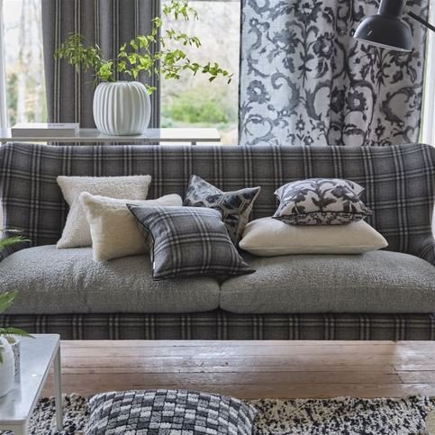 Delamere Graphite Fabric by Designers Guild 