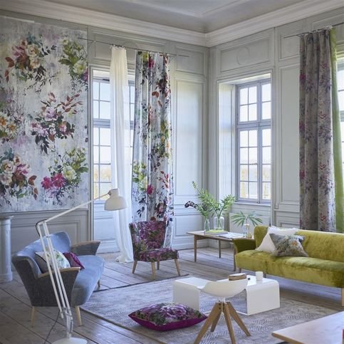Aubriet Fuchsia Fabric by Designers Guild