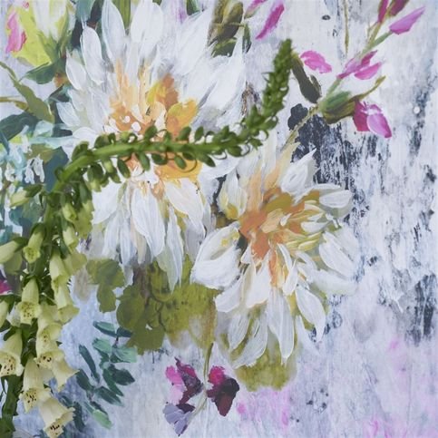 Aubriet Fuchsia Wallpaper by Designers Guild 