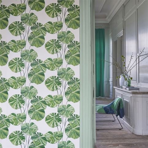 Brahmi Leaf Wallcovering by Designers Guild