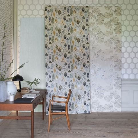 Brahmi Oyster Wallcovering by Designers Guild