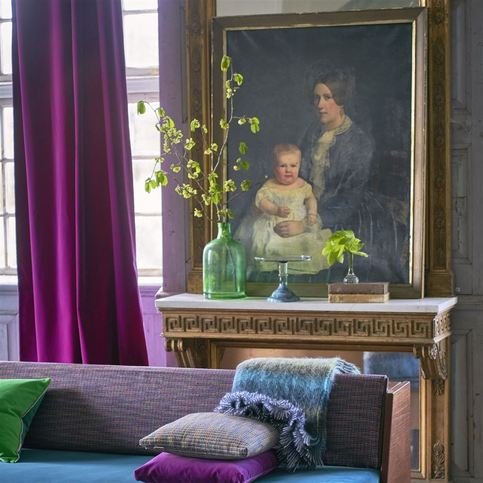 Breccia Damson Fabric by Designers Guild 