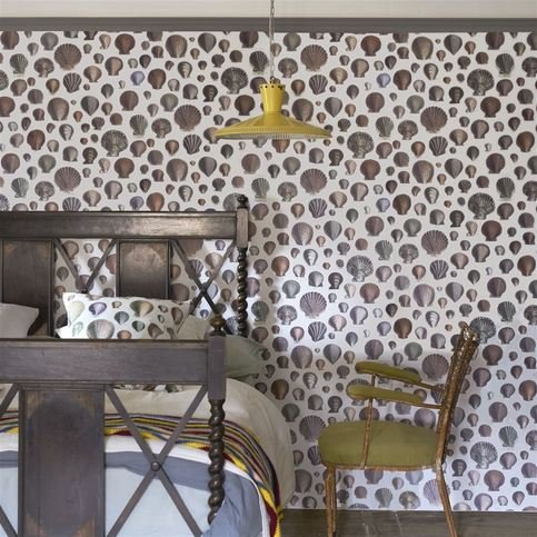 Captain Thomas Browns Shells Oyster Wallcovering by Designers Guild
