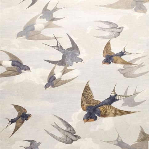 Chimney Swallows Dawn Wallcovering by Designers Guild