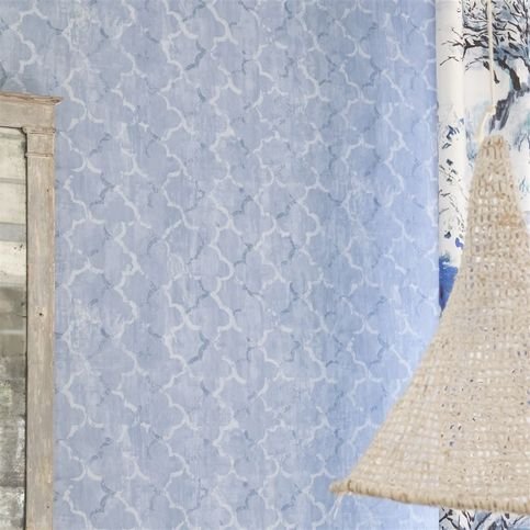 Chinese Trellis Cobalt Wallcovering by Designers Guild 