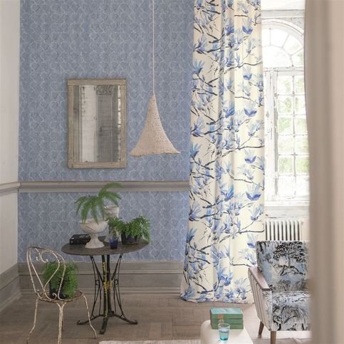 Chinese Trellis Cobalt Wallcovering by Designers Guild 