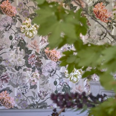 Delft Flower Grande Tuberose Wallcovering by Designers Guild 