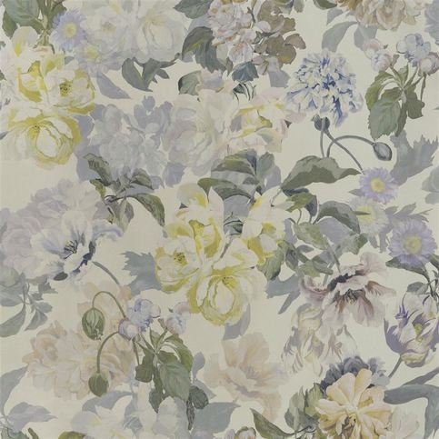 Delft Flower Pewter Wallcovering by Designers Guild 