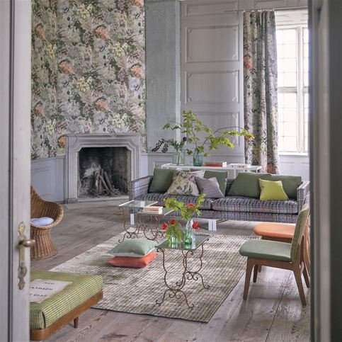 Delft Flower Tuberose Fabric by Designers Guild 
