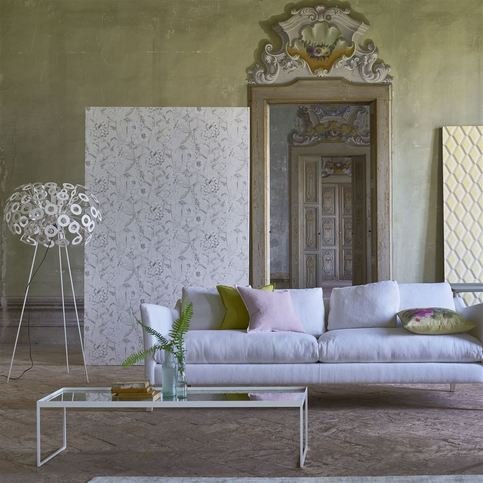 Emilie Platinum Wallcovering by Designers Guild
