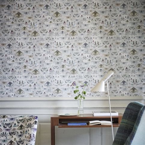 Issoria Zinc Wallpaper by Designers Guild 