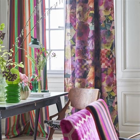 Kashmiri Magenta Fabric by Designers Guild 