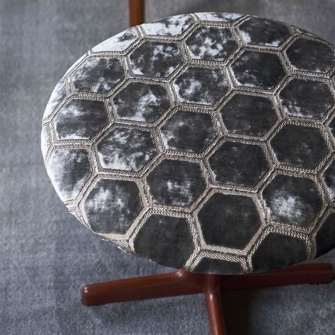 Manipur Graphite Fabric by Designers Guild 