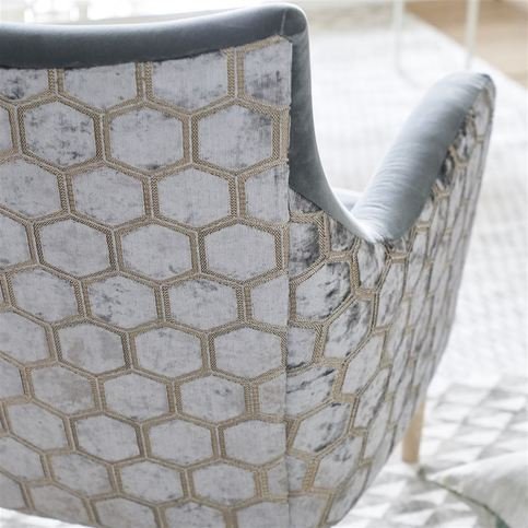 Manipur Graphite Fabric by Designers Guild 