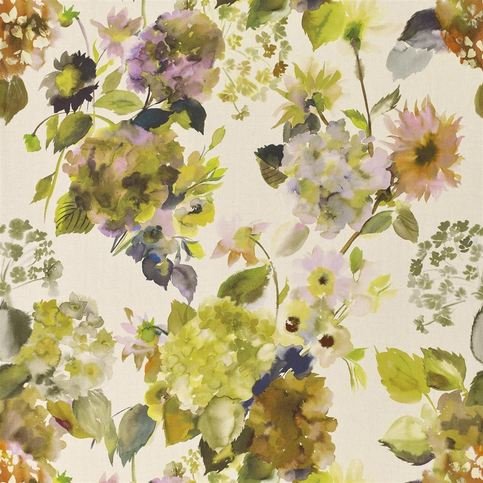 Palace Flower Grande Moss Fabric by Designers Guild 