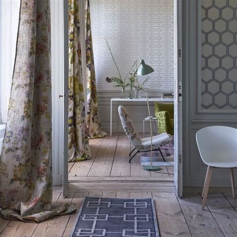 Palace Flower Grande Moss Fabric by Designers Guild 