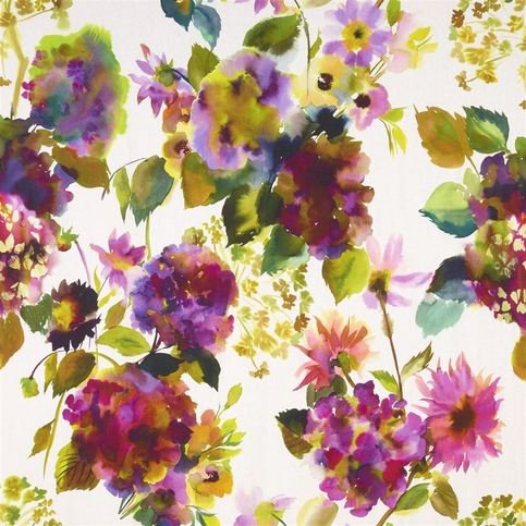 Palace Flower Grande Saffron Fabric by Designers Guild 
