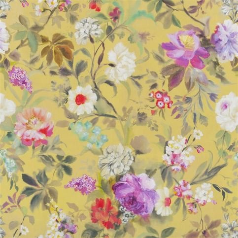 Proserpine Ochre Fabric by Designers Guild 