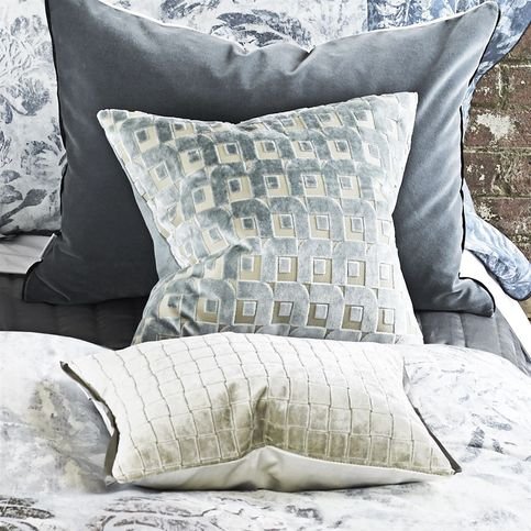 Pugin Zinc Fabric by Designers Guild