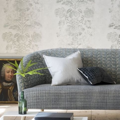 Pugin Zinc Fabric by Designers Guild