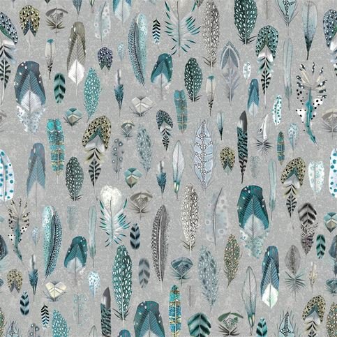 Quill Duck Egg Fabric by Designers Guild 