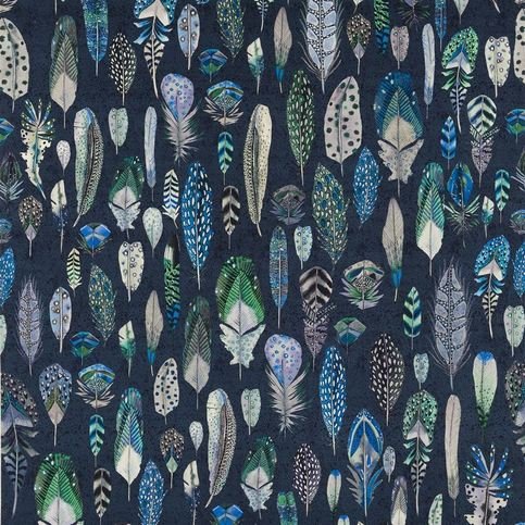 Quill Velvet Cobalt Fabric by Designers Guild 
