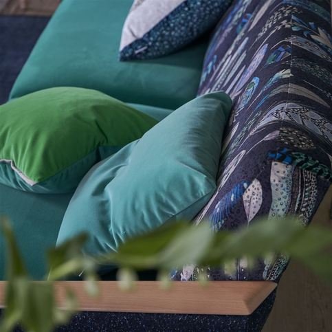 Quill Velvet Cobalt Fabric by Designers Guild 