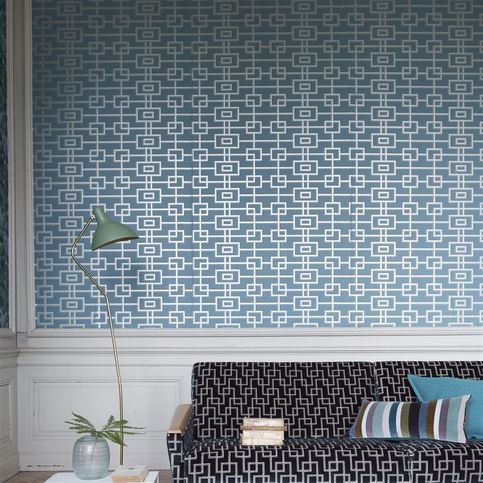 Rheinsberg Teal Wallcovering by Designers Guild